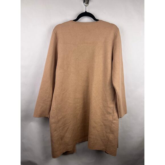 ANRABESS Open Front Knit Tan Cardigan Coatigan Long Lightweight Jacket - Picture 9 of 13